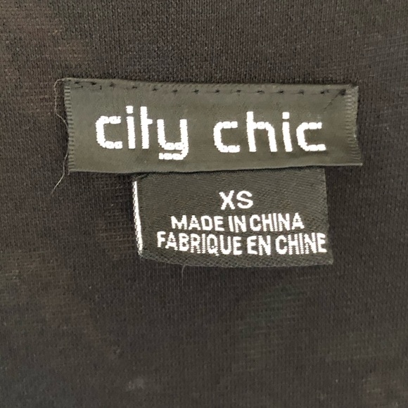 City Chic Black Floral Fit and Glare Dress XS - Picture 5 of 6